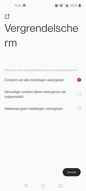 Selecteer uw voorkeursoptie en selecteer Gereed