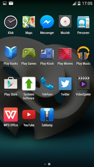 Scroll naar en selecteer Systeem Software
