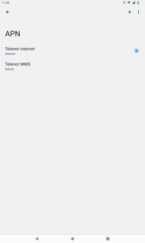 Sélectionnez le bouton du Menu