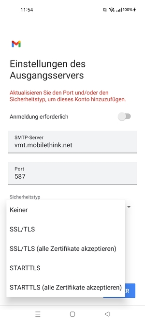 Wählen Sie Keiner