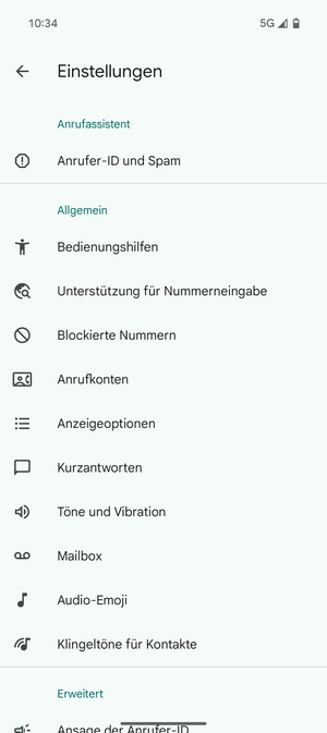 Wählen Sie Mailbox