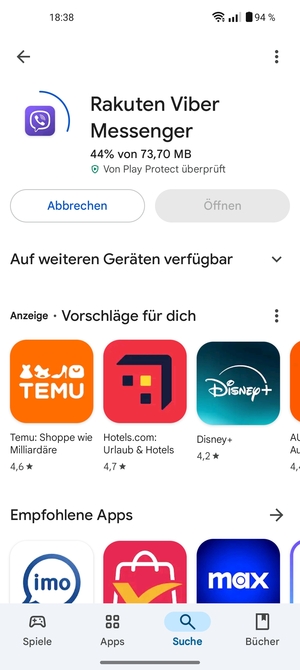 Warten Sie, bis der Installationsprozess  beendet ist