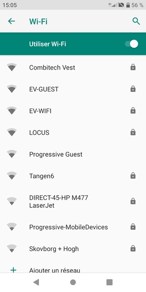 Sélectionnez le réseau sans fil auquel vous souhaitez vous connecter