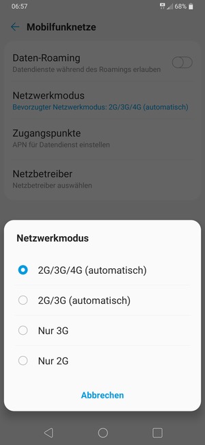 Wählen Sie Ihre gewünschte Option
