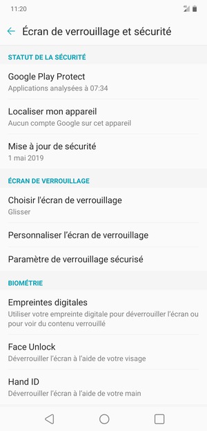 Sélectionnez Choisir l'écran de verrouillage