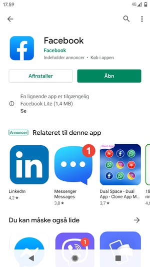 Vælg Åbn