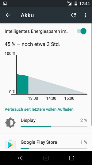 Wählen Sie die Menü-Taste