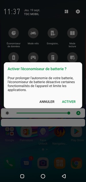 Sélectionnez ACTIVER