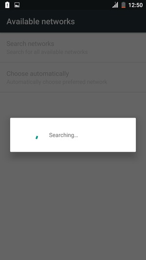 Wait for the search to finish