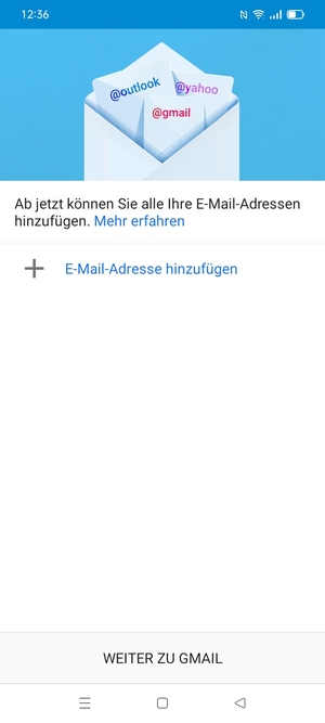 Wählen Sie E-Mail-Adresse hinzufügen