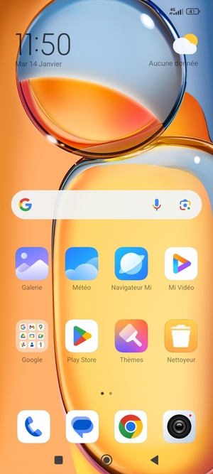 Sélectionnez Google