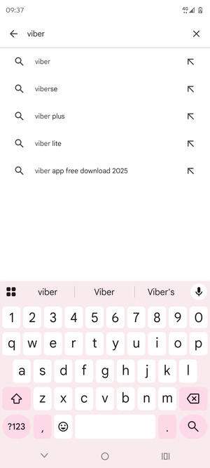 Enter the app name and select Search