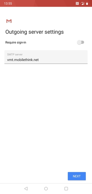 Turn off Require sign-in and select NEXT