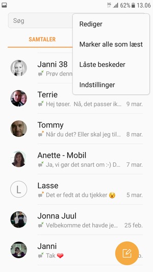Vælg Indstillinger