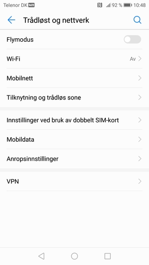 Velg Wi-Fi