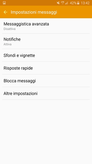 Seleziona Altre impostazioni