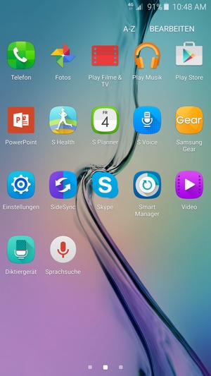 Scrollen Sie und wählen Sie Einstellungen