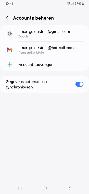 Selecteer uw Google-account