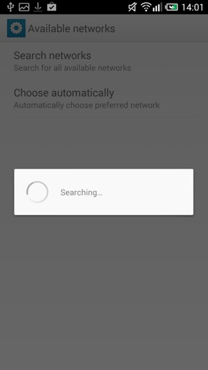 Wait for the search to finish