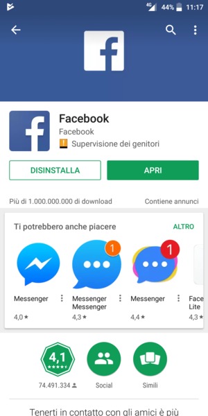 Seleziona APRI