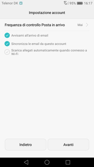 Seleziona Avanti