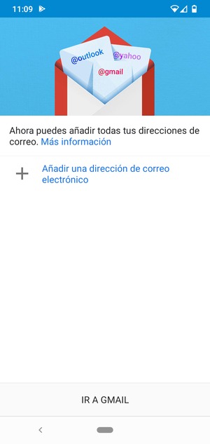 Seleccione Añadir una dirección de correo electrónico