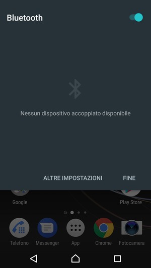 Disattiva Bluetooth