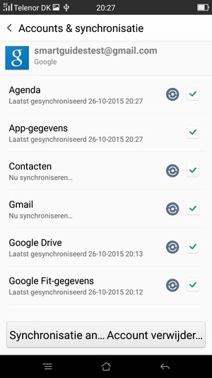 Uw gegevens worden gesynchroniseerd