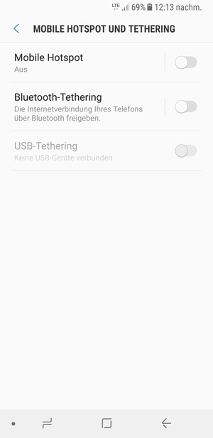 Wählen Sie Mobile Hotspot