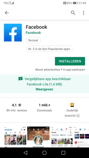 Selecteer INSTALLEREN