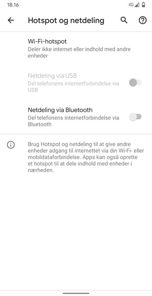 Vælg Wi-Fi-hotspot 