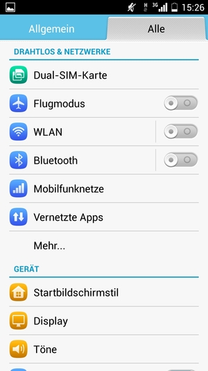 Wählen Sie Mehr...