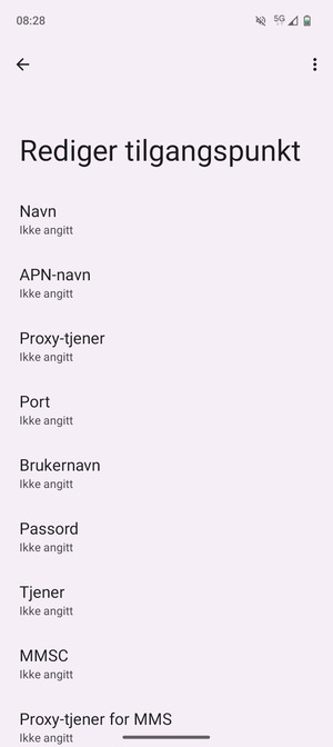 Skriv inn MMS-informasjon