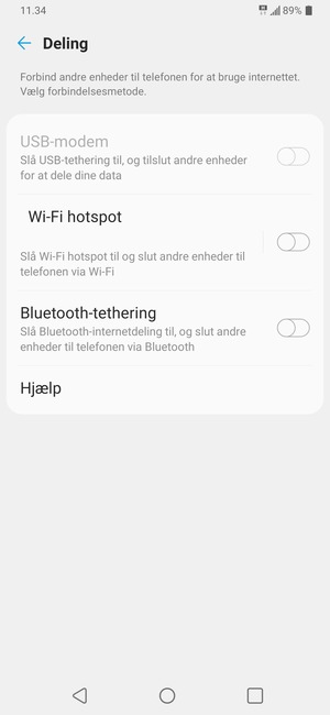 Vælg Wi-Fi hotspot