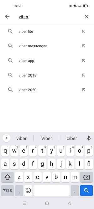 Introduzca el nombre de la aplicación y seleccione Buscar