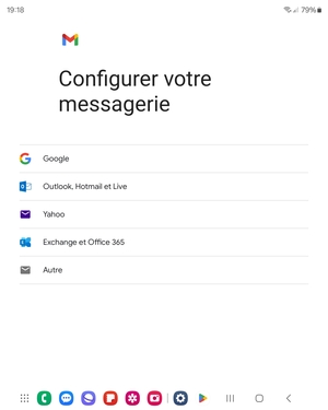 Sélectionnez Outlook, Hotmail et Live