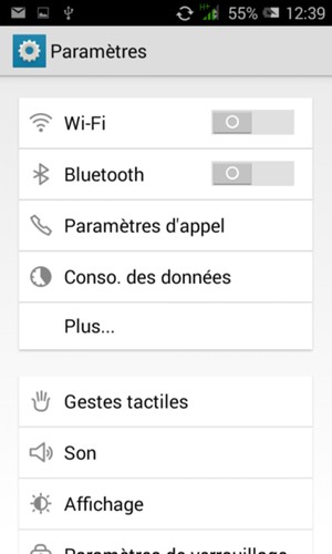 Sélectionnez Plus...