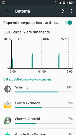 Seleziona il tasto Menu