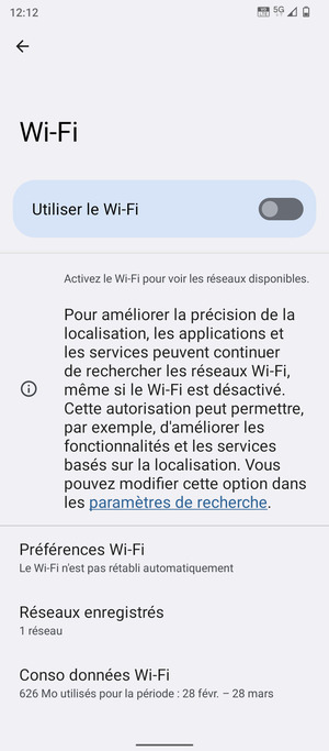 Activer le Utiliser le Wi-Fi