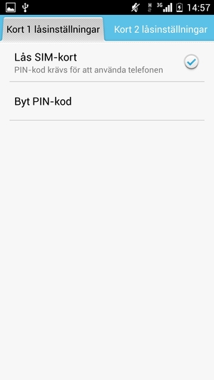 Välj Byt PIN-kod