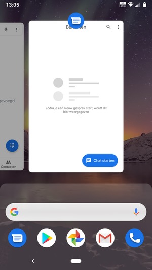 Veeg apps naar boven om ze te sluiten