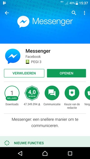 Selecteer OPENEN