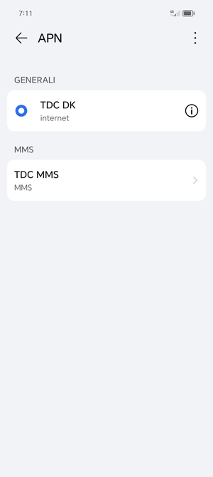 Il tuo telefono è ora stato configurato per gli MMS