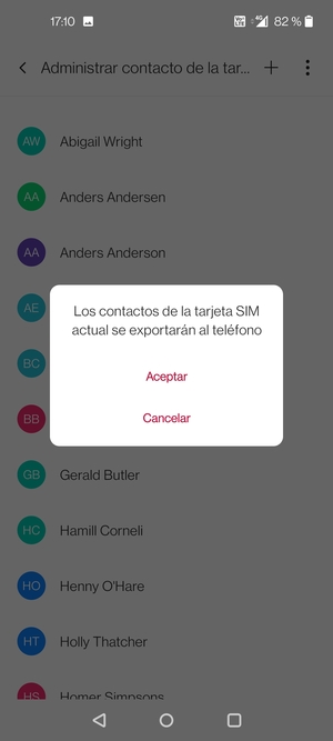 Seleccione Aceptar
