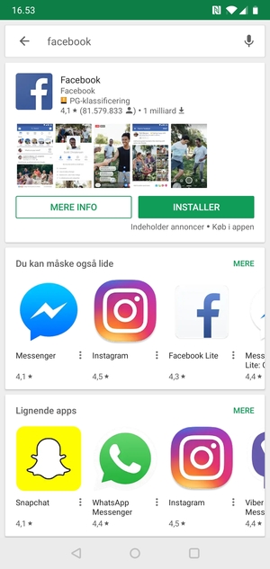 Vælg appen