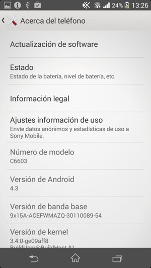 Seleccione Actualization de software