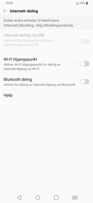 Velg Wi-Fi tilgangspunkt