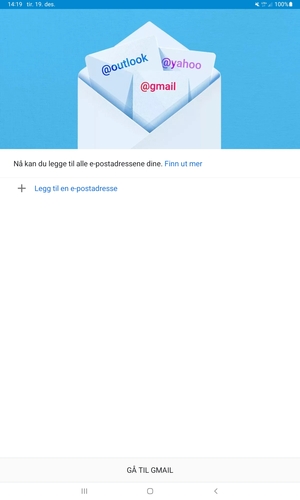Velg Legg til en e-postadresse