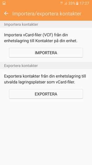 Välj IMPORTERA