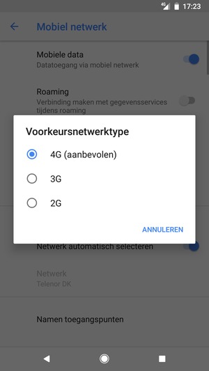 Selecteer uw voorkeursoptie
